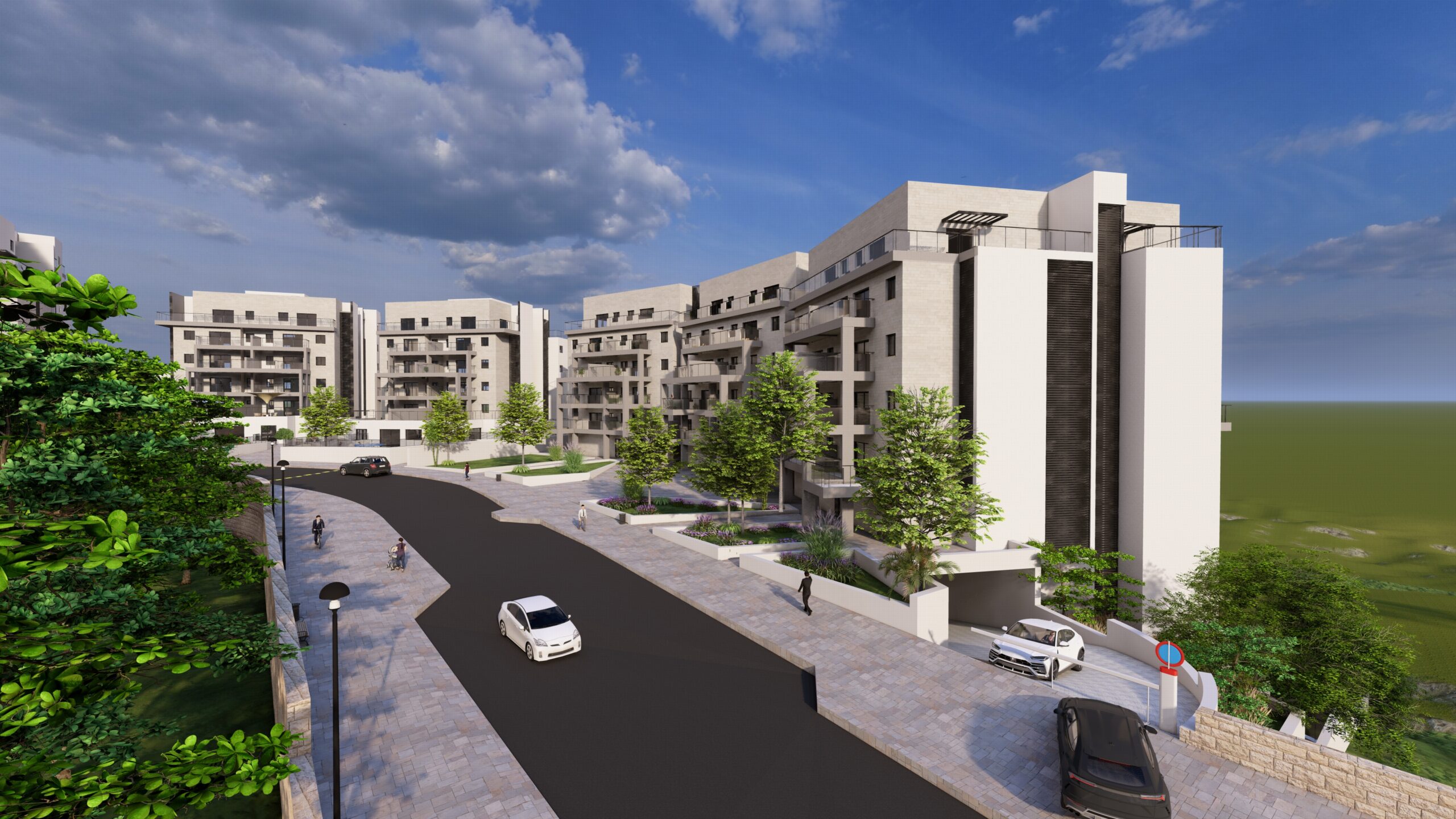 הדמיית פרויקט אלקטרה מגורים באלעד